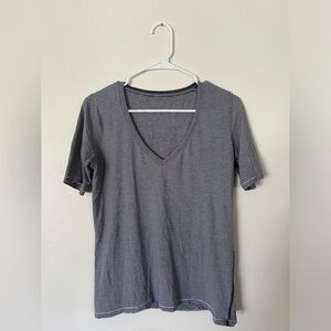 Lululemon V-neck Striped T-shirt